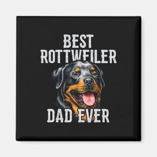 Aimant Jour. Meilleur Rottweiler Papa Jamais Chien Papa