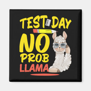 Aimant Jour No Prob-llama Llama Enseignant & Test étu