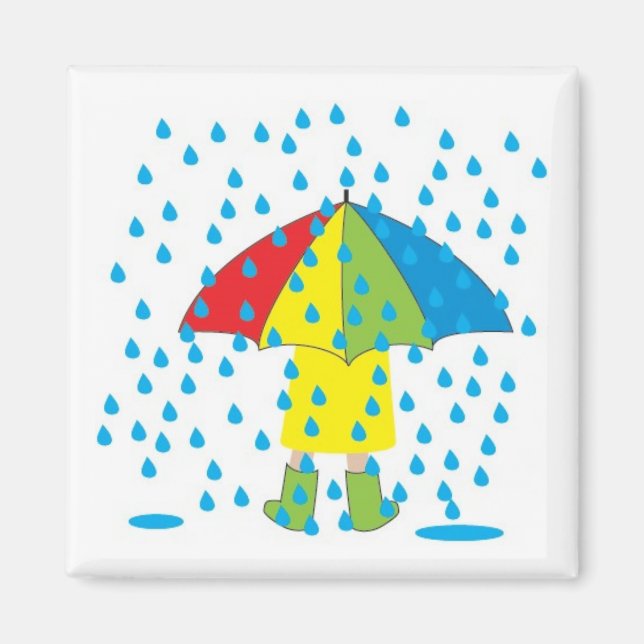 Aimant jour pluvieux (Devant)