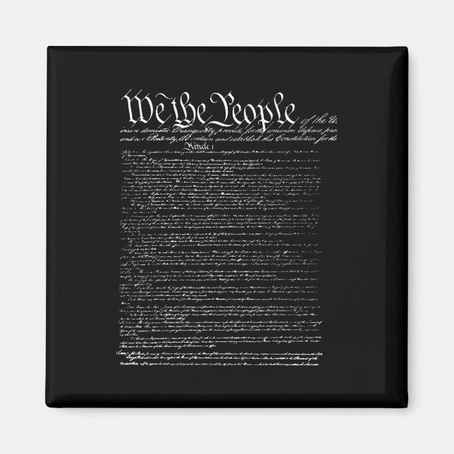 Aimant Jour Préambule De La Constitution Nous Le Peuple (Devant)