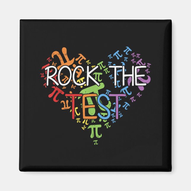 Aimant Jour Rock Le Test de l'enseignant Jour Rainbow Tea (Devant)