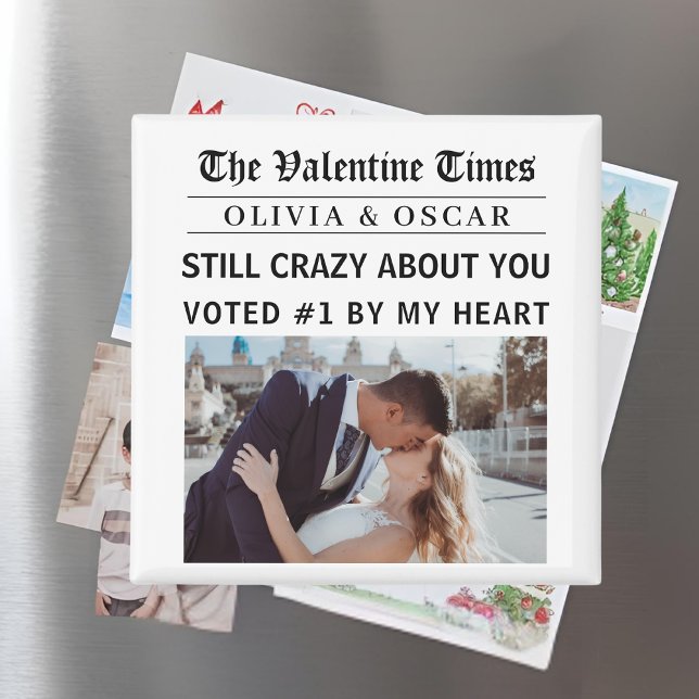 Aimant Journal de la Saint-Valentin personnalisé  (Créateur téléchargé)