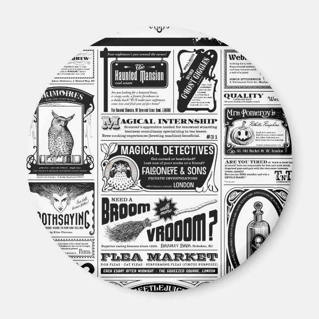 Aimant journal déplaisant (Devant)