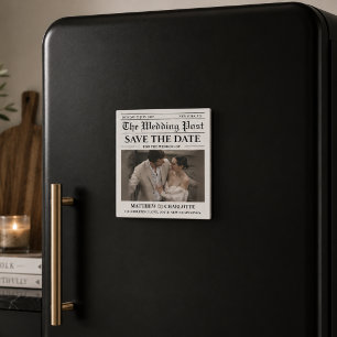 Aimant Journal Mariage Save the Date