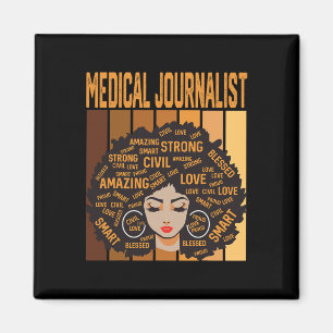 Aimant Journaliste médical Mois de l'histoire des Noirs p