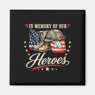 Aimant Journee commemorative des heros patriotique 4 juil