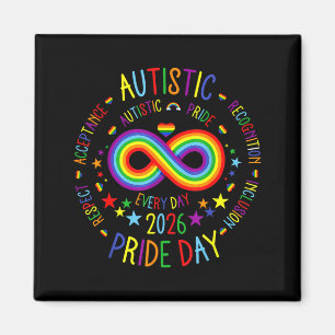 Aimant Journée de la fierté autistique 2026 autisme homme