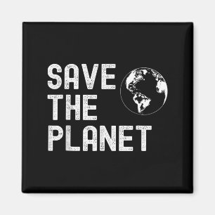 Aimant Journée de la Terre Sauvez la planète, Bonne fête