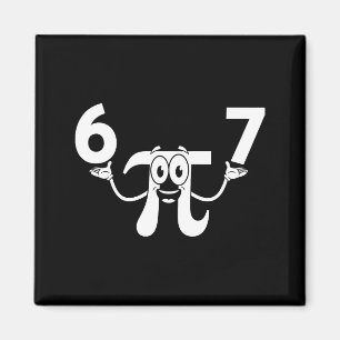 Aimant Journée drôle 3.14 67 mème humour de nerd de maths