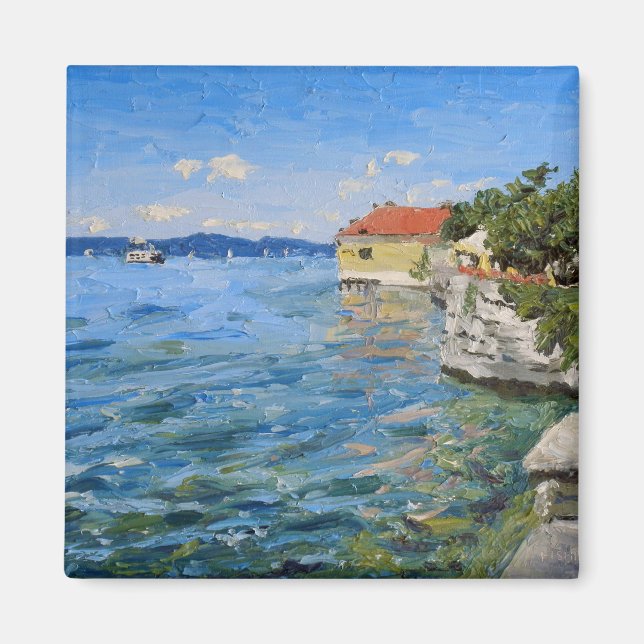 Aimant Journée ensoleillée sur le lac de Constance (sud d (Devant)