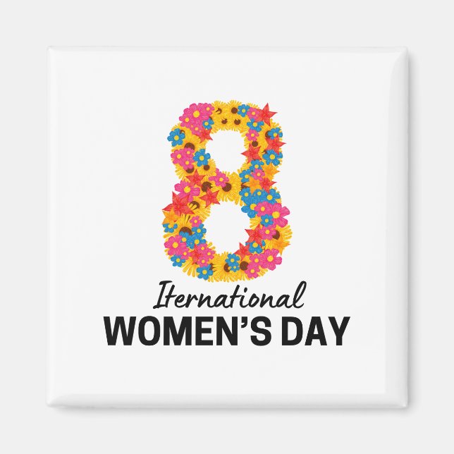 AIMANT JOURNÉE INTERNATIONALE DE LA FEMME (Devant)