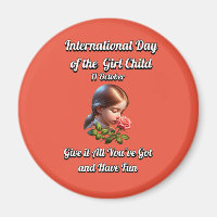 Journée internationale de la Fille. Amusez-vous
