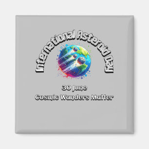 Aimant Journée Internationale des Astéroïdes. Les merveil