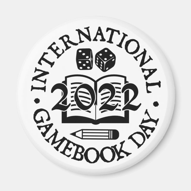 Aimant Journée Internationale du Gamebook 2022 Magnet! (Devant)