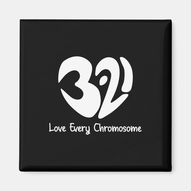 Aimant Journée Mondiale Contre Le Syndrome Pour Lutter Co (Devant)