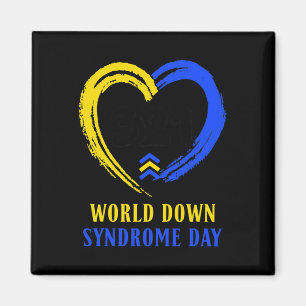 Aimant Journée Mondiale Contre Le Syndrome Pour Lutter Co