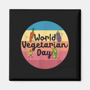 Aimant Journée Mondiale des Végétaux Plante Basé Je Mange