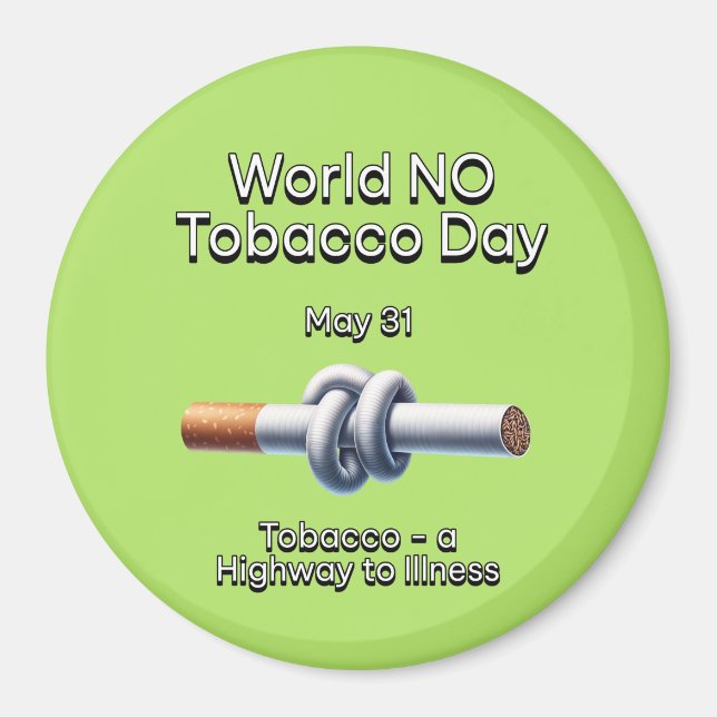 Aimant Journée mondiale sans tabac : 31 mai (Devant)