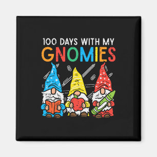 Aimant Jours Avec Mes Gnomies Mignonne Enseignant 100e Jo