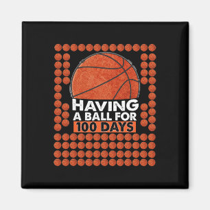 Aimant Jours De Basketball Scolaire 100E Jour Ballons Pou