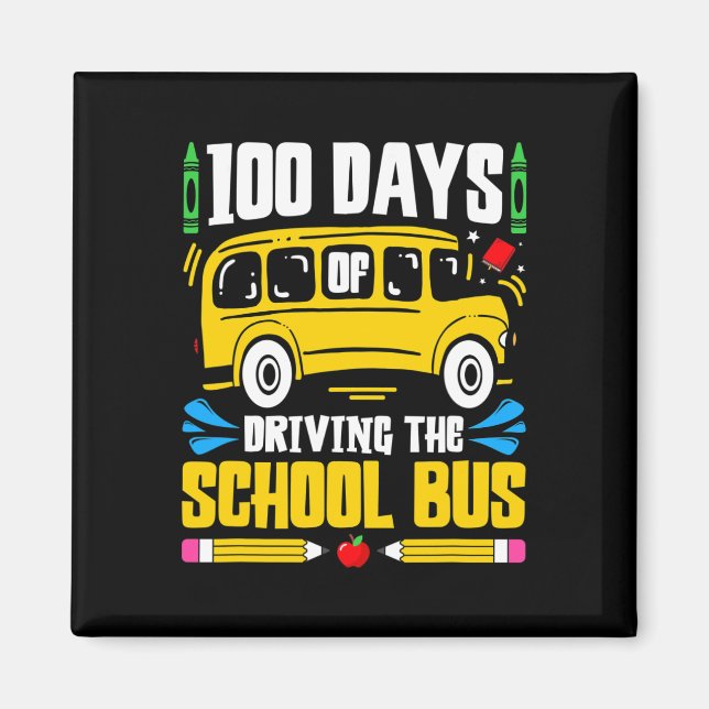 Aimant Jours De Conduite En Bus Scolaire (Devant)