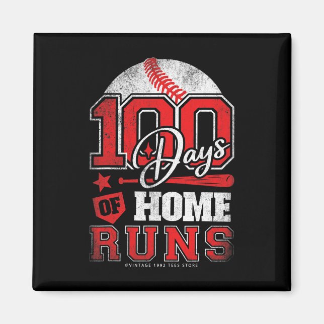 Aimant Jours De Famille Coups De Baseball Garçons Enfants (Devant)
