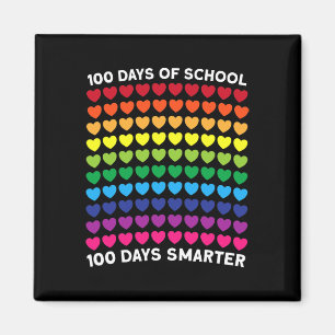 Aimant Jours De L'École 100 Jours Coeur Plus Intelligent