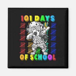 Aimant Jours D'École Chien Dalmatien 100 Jours Enseigneme