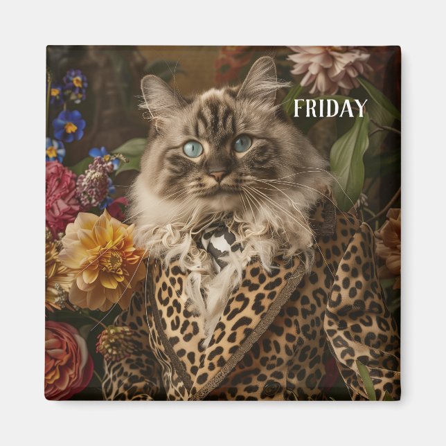 Aimant Jours Fantaisie Moderne Vendredi (Devant)