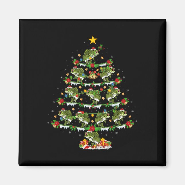 Aimant Jours fériés Éclairage Père Noël B Poisson Arbre d (Devant)