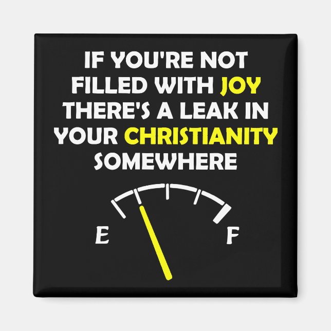 Aimant Joy A Rempli Des Citations Chrétiennes Dit (Devant)