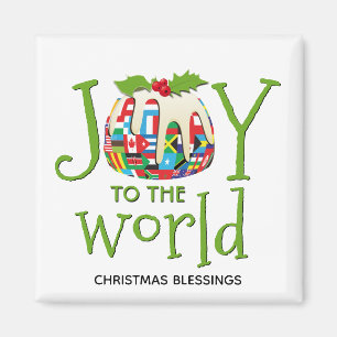 Aimant JOY TO THE WORLD Christmas