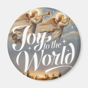 Aimant Joy to the World Christmas Design