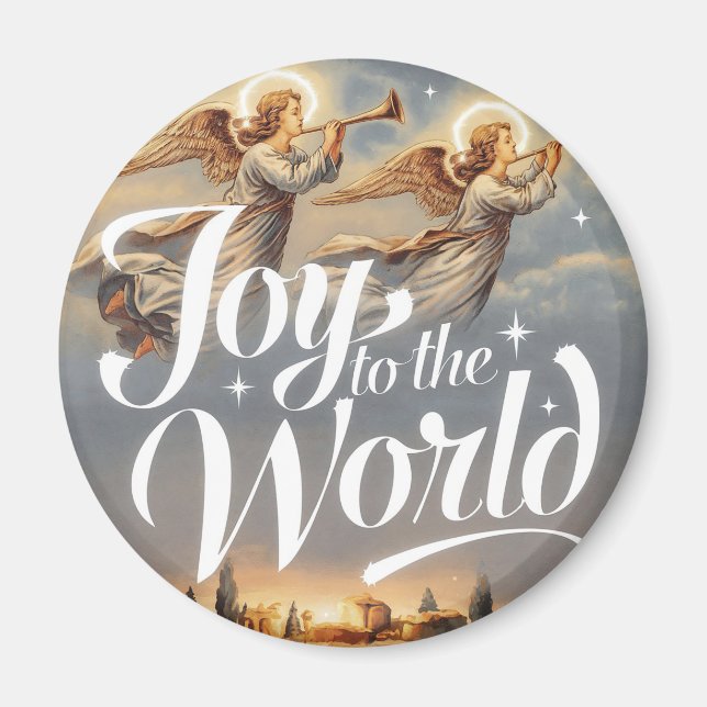 Aimant Joy to the World Christmas Design (Devant)