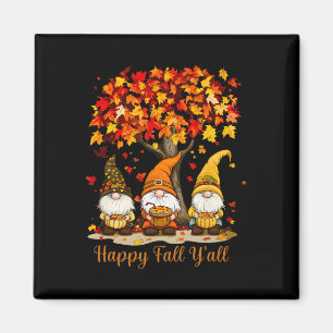 Aimant Joyeuse Chute à Tous Feuilles d'Automne Gnomes Joy