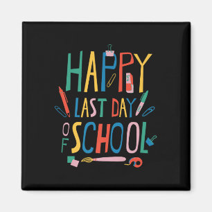 Aimant Joyeuse Dernière Journée D'Enseignant Vie Maternel