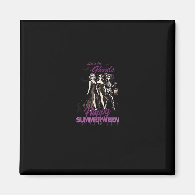 Aimant Joyeuse équipe de filles de Ghoul Summerween (Devant)