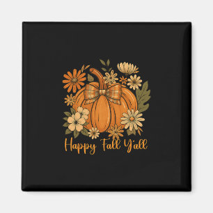 Aimant Joyeuse fête d'automne à tous Coquette Nœud Citrou