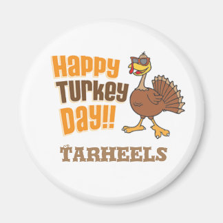 Aimant Joyeuse fête de la Turquie Tarheels NC