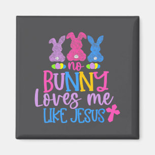 Aimant Joyeuse fête de Pâques Aucun lapin ne m'aime comme