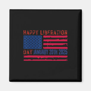 Aimant Joyeuse Journée de la Libération Amérique Trump 20