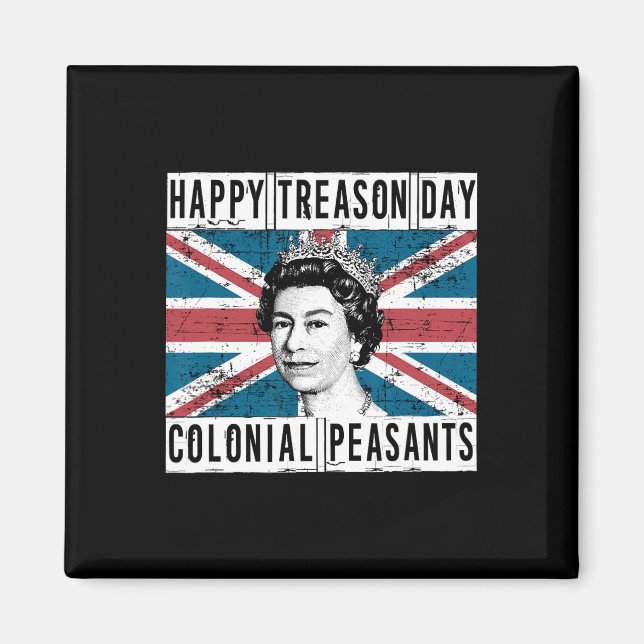Aimant Joyeuse Journée de la trahison 4 juillet britanniq (Devant)