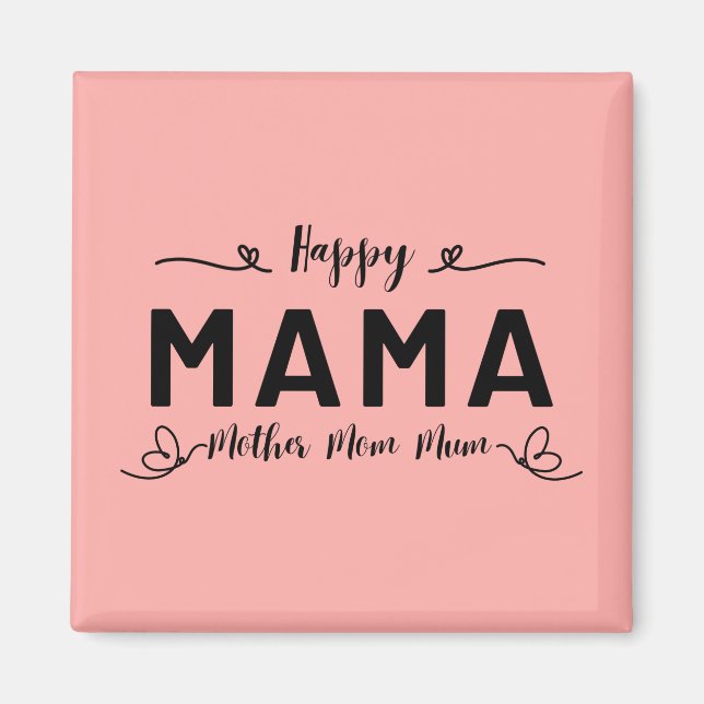 Aimant Joyeuse MAMA - Mère Maman Maman (Devant)