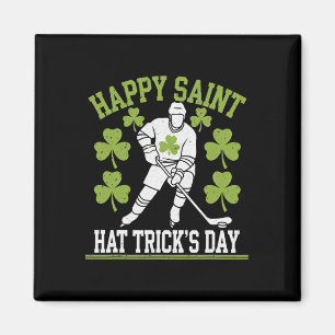 Aimant Joyeuse Saint Hat Trick's Day Saint-Patrick Hockey