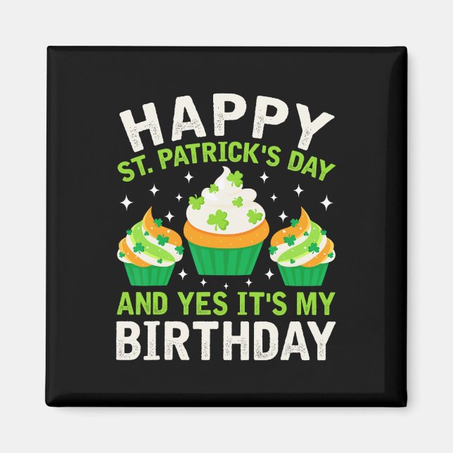 Aimant Joyeuse Saint-Patrick Anniversaire Saint-Paddy Fem (Devant)