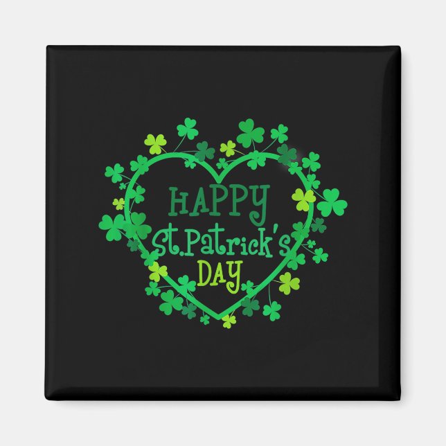 Aimant Joyeuse Saint-Patrick Drôle Saint Patrick Irlandai (Devant)