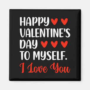 Aimant Joyeuse Saint-Valentin aux garçons heureux d'aimer