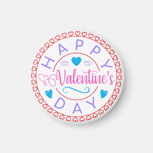 Aimant Joyeuse Saint-Valentin Cercle Design-67127