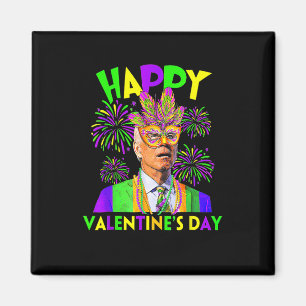 Aimant Joyeuse Saint-Valentin Drôle Joe Biden Mardi Gras
