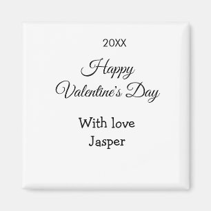 Aimant Joyeuse Saint-Valentin nom amour simple année styl